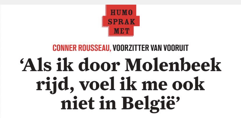 Conner Rousseau insulte Molenbeek